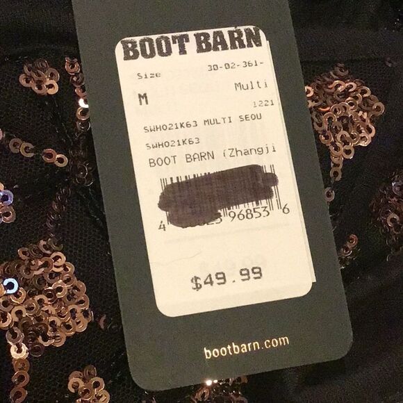 Shyanne Black Golden Bronze Sequin Diamond Pattern Sparkle Tank Top NEW - Picture 16 of 16